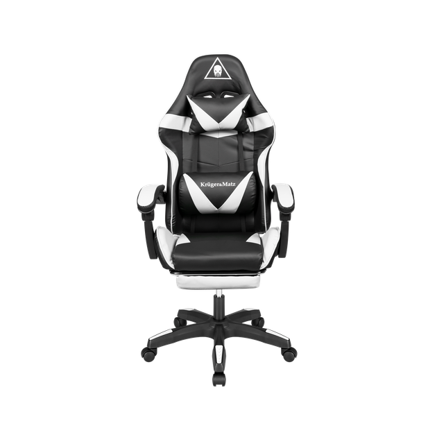 Ігрове Геймерське Крісло Kruger&Matz GX-150 чорно-біле KM0790-BW - изображение 3