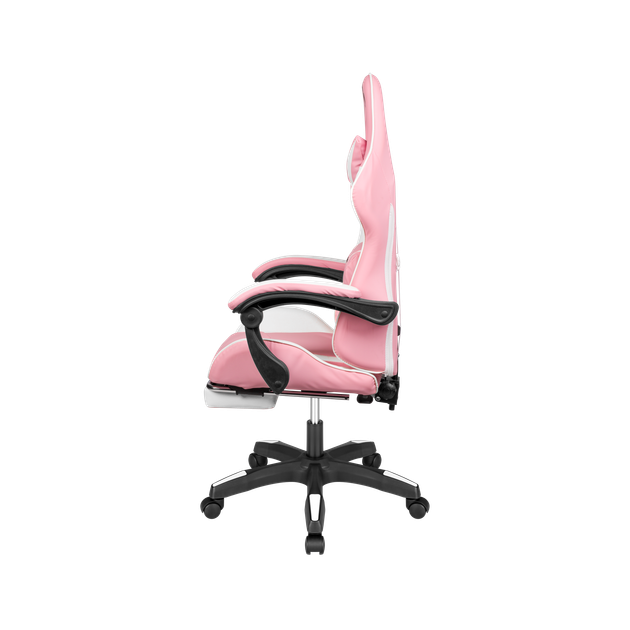 Ігрове Геймерське Крісло Kruger&Matz GX-150 біло-рожевий KM0790-P - изображение 5