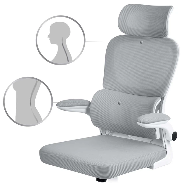 Fotel biurowy Sofotel Formax 240701 Szary (5903890614409) - obraz 5