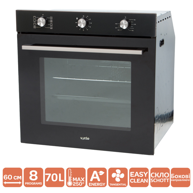 Духові шафи Ventolux ATLANTA 6 MT (BK) - зображення 4