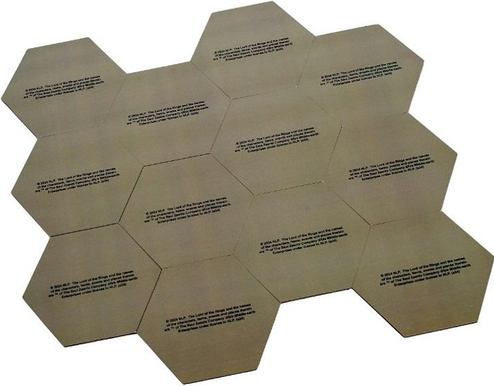 Podkładki pod kubek AAA Lord of the Rings: Middle Earth Hex Map Coasters 12 szt (5060914718571) - obraz 8