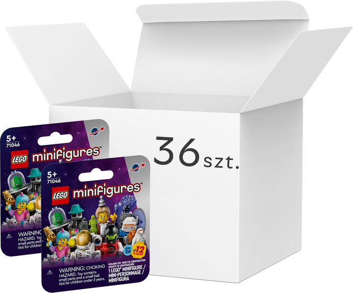 Zestaw klocków LEGO Minifigurki Kosmos Seria 26 36 sztuk (71046) - obraz 1