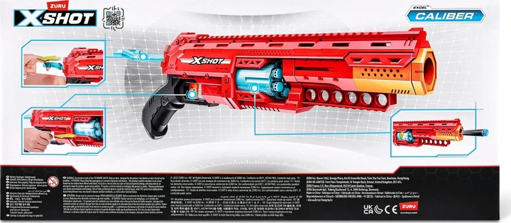 Бластер Zuru X-Shot Excel Caliber 16 дротиків (4894680029347