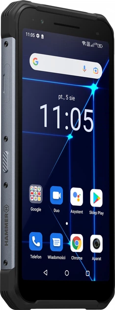 Smartfon Hammer Construction 6/128GB Black (TEL000826) - obraz 2