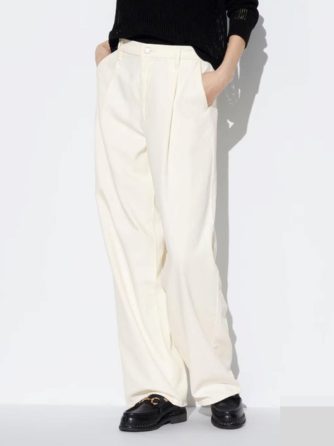 Джинсы Трубы женские Uniqlo 628023684 XL Молочные (1159826953) 