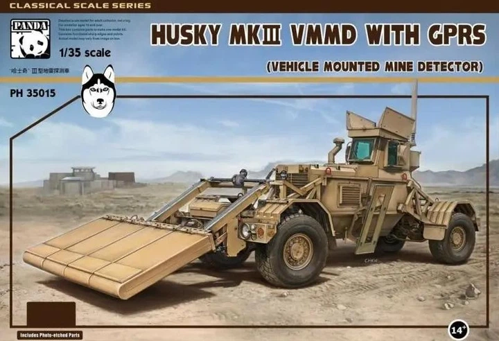 Збірна модель 1/35 Husky Mk.III VMMD with GPRS (автомобільний міношукач) Zimi PH35015 - Фото 1 Збірна модель 1/35 Husky Mk.III VMMD with GPRS (автомобільний міношукач) Zimi PH35015 - изображение 1