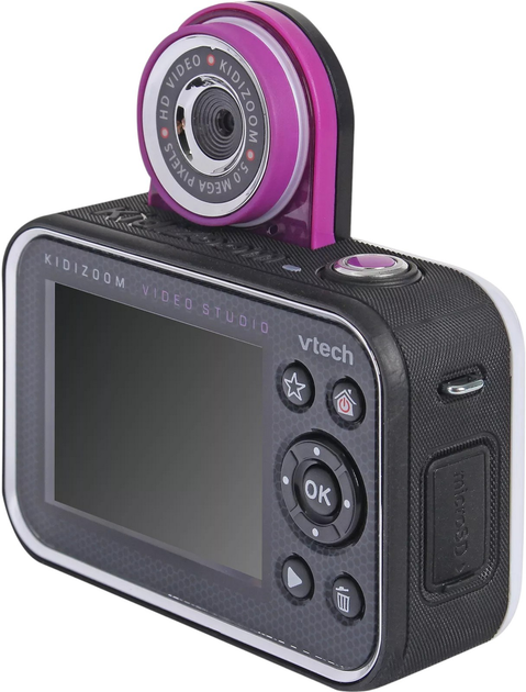 Aparat cyfrowy VTech KidiZoom Video Studio HD Pink/Grey (80-531814) - obraz 3
