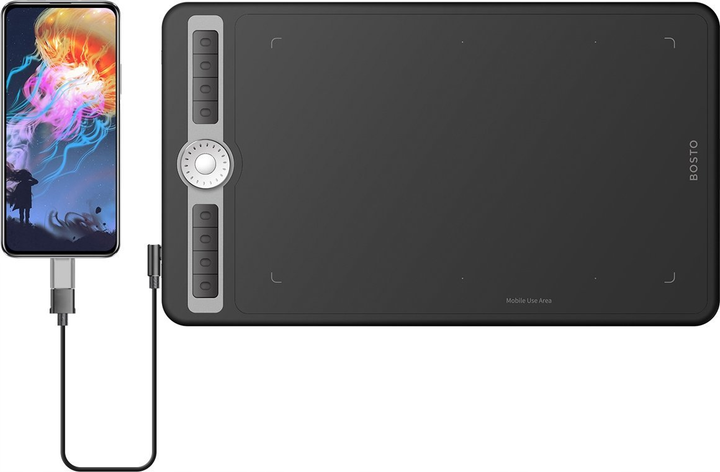 Tablet graficzny Bosto T1060 Black (6972288300131) - obraz 7