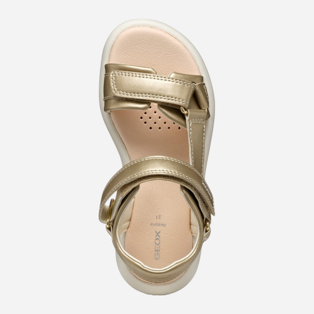Sandały młodzieżowe dla dziewczynki Geox J Sandal Puffypop Gi J55MSC000BC-C2012 36 Złote (8058192244636) - obraz 8