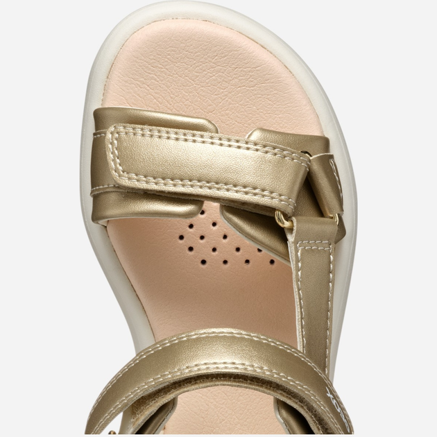 Sandały młodzieżowe dla dziewczynki Geox J Sandal Puffypop Gi J55MSC000BC-C2012 38 Złote (8058192244650) - obraz 10