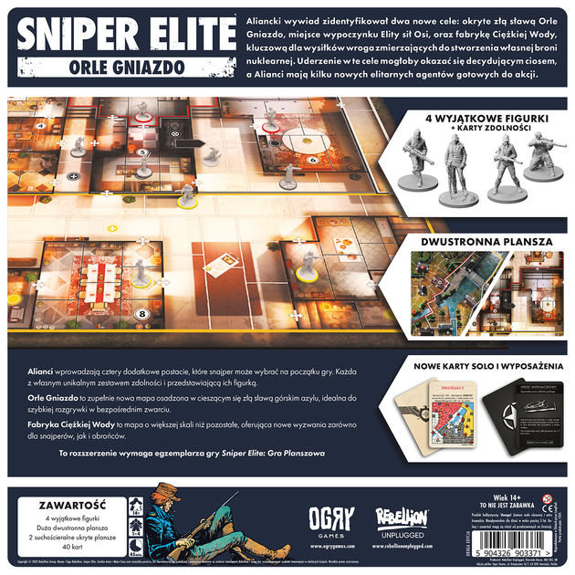 Настільна гра Ogry Games Sniper Elite: Орлине гніздо (5904326903371) - зображення 3