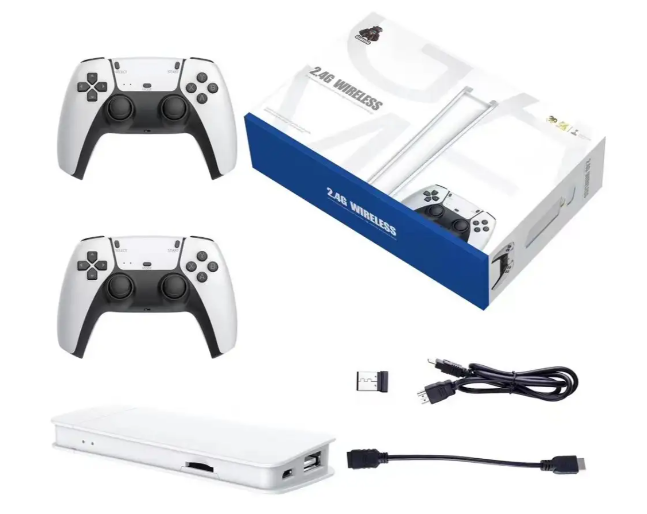 Игровая приставка M15 64gb + два беспроводных джойстика для ТВ Mini Game Stick HDMI 1080P, 20000 ретро игр (525) - изображение 2