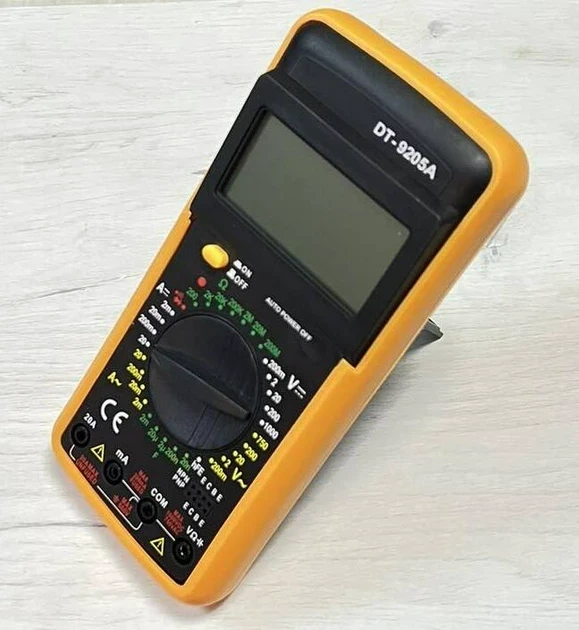 Цифровий мультиметр DT-9205A — тестер dt9205a - зображення 4