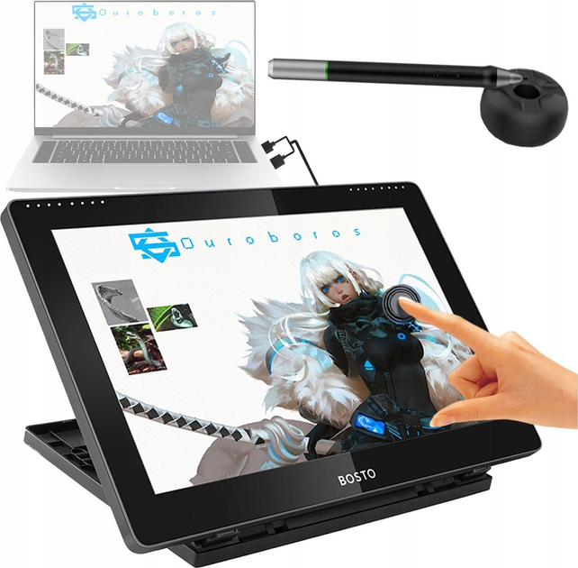 Tablet graficzny Bosto BT-16HDK Black (6972288300155) - obraz 8
