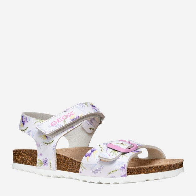 Дитячі сандалії для дівчинки Geox J Adriel Girl J028MC00004-C0761 33 Білі (8058192213946) - зображення 2