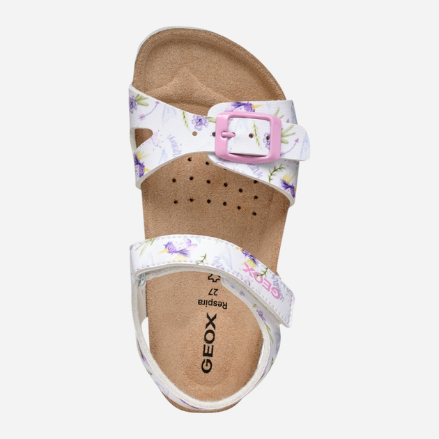 Підліткові сандалії для дівчинки Geox J Adriel Girl J028MC00004-C0761 35 Білі (8058192213960) - зображення 8