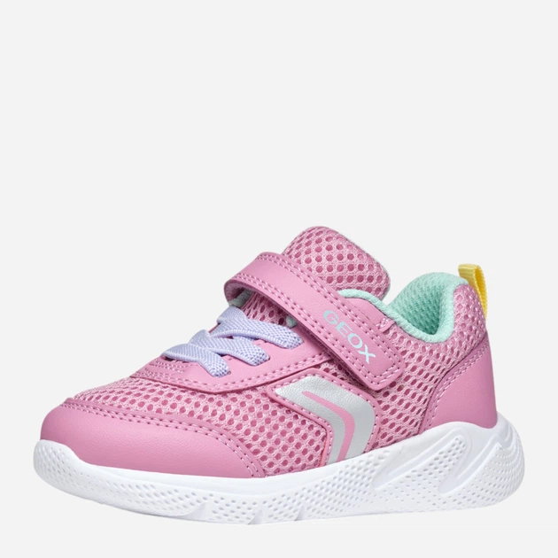 Дитячі кросівки для дівчинки Geox B Sprintye Girl B454TD01454-CE83B 22 Рожеві (8058192160479) - зображення 3