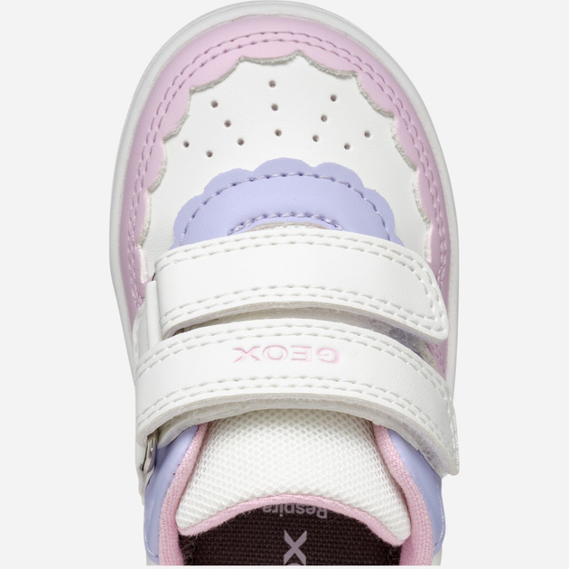 Sneakersy dziecięce dla dziewczynki na rzepy Geox B Eclyper Girl B555MA000BC-C1372 25 Wielobarwne (8058192192326) - obraz 10