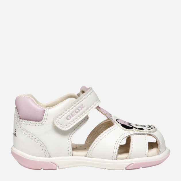 Дитячі шкіряні сандалії для дівчинки Geox B Sandal Zapito Girl B556FE08554-C0406 21 Білі (8058192265839) - зображення 1
