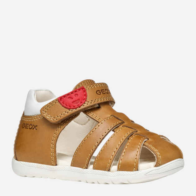 Sandały chłopięce skórzane Geox B Sandal Macchia Boy B254VA0CL54-CT61Z 22 Brązowe (8058192180071) - obraz 2