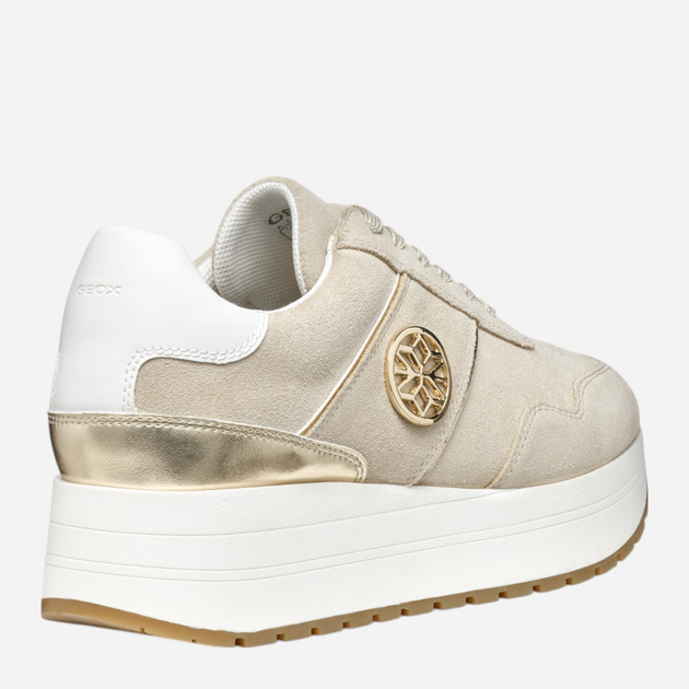 Sneakersy damskie Geox D New Kency D55MZA022BN-CH62L 36 Beżowe (8058192162671) - obraz 5