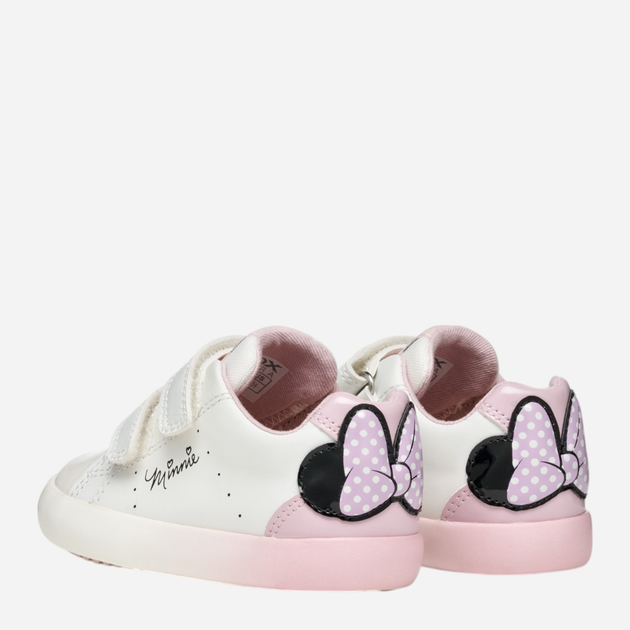 Дитячі кеди для дівчинки Geox B Gisli Girl B551MD08502-C0406 22 Білі (8058192274091) - зображення 4