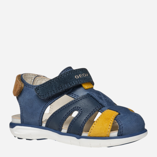 Sandały chłopięce skórzane Geox B Sandal Delhi Boy B354LA0CL22-C4P2G 22 Granatowe (8058192264092) - obraz 2