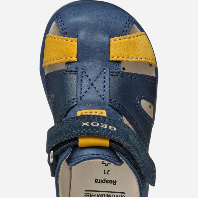 Sandały chłopięce skórzane Geox B Sandal Delhi Boy B354LA0CL22-C4P2G 23 Granatowe (8058192264108) - obraz 10