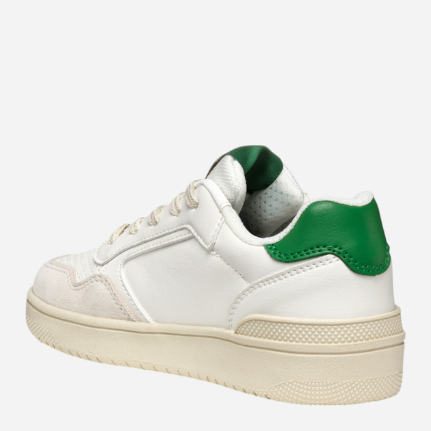 Підліткові кеди для хлопчика Geox J Washiba Boy J55LQD05422-C0547 37 Білі (8058192232404) - зображення 6