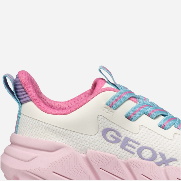 Підліткові кросівки для дівчинки Geox J Flexyper Fast Girl J55N5A0T99J-C0406 37 Білі (8058192304637) - зображення 10