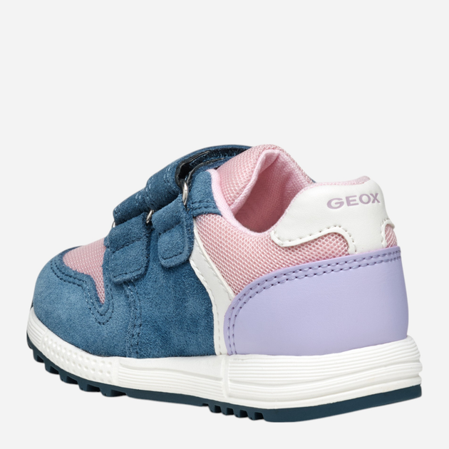 Дитячі шкіряні кросівки для дівчинки Geox B Alben Girl B453ZA02214-C4BE8 25 Сині (8058192202810) - зображення 6