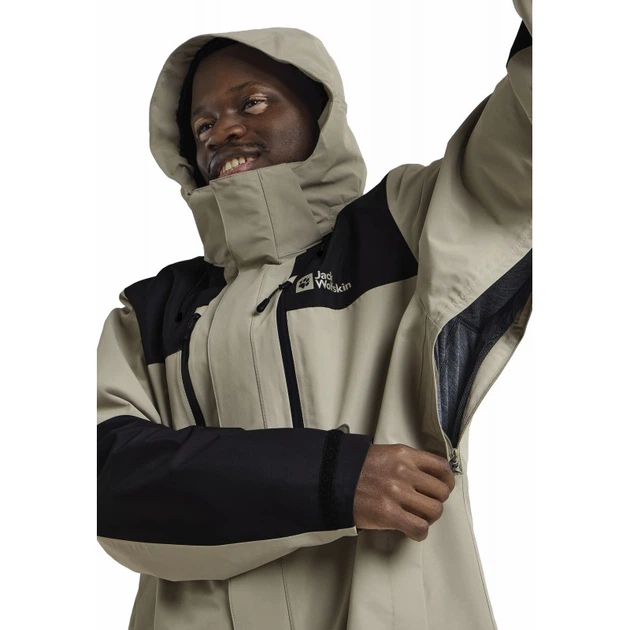 Вітровка JASPER 2L JKT M Jack Wolfskin 1108373_4030 46-48 Бежевий (4064886432573) - зображення 4