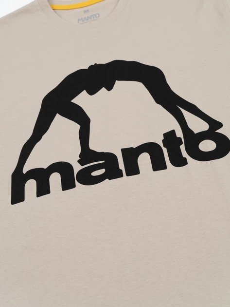 Футболка MANTO t-shirt VIBE 25 beige-black L - изображение 3
