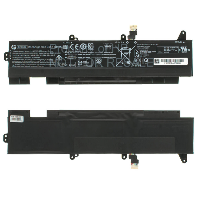 Аккумуляторная батарея HP CC03XL TypeB (11.55V, 4848mAh, Li-Pol) для EliteBook 830 G7 835 G7 830 G8 845 G7 840 G7 - Фото 1 Аккумуляторная батарея HP CC03XL TypeB (11.55V, 4848mAh, Li-Pol) для EliteBook 830 G7 835 G7 830 G8 845 G7 840 G7 - изображение 1