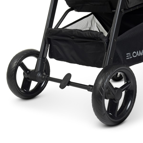Коляска прогулочная El Camino X4 ME 1024 Gray lines (35192) Черный с серым - изображение 10