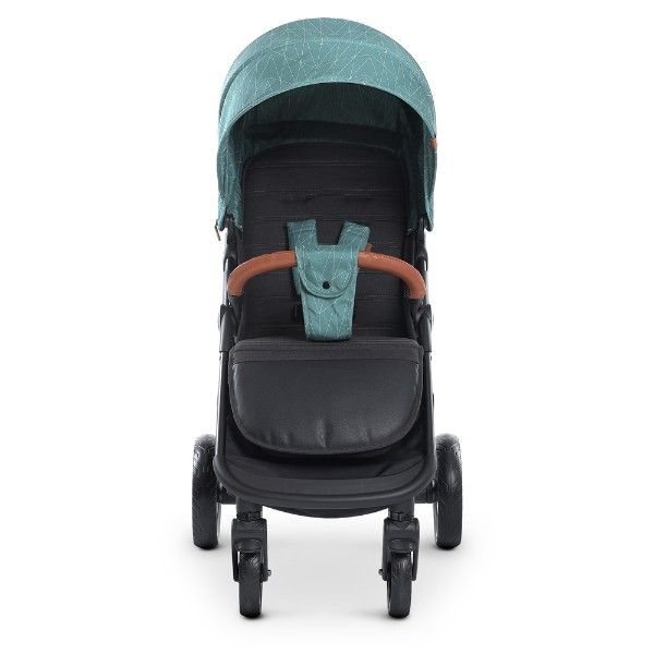 Коляска прогулочная El Camino X4 ME 1024 Marine lines (25431) Черный с бирюзовым - Фото 3 Коляска прогулочная El Camino X4 ME 1024 Marine lines (25431) Черный с бирюзовым - изображение 3