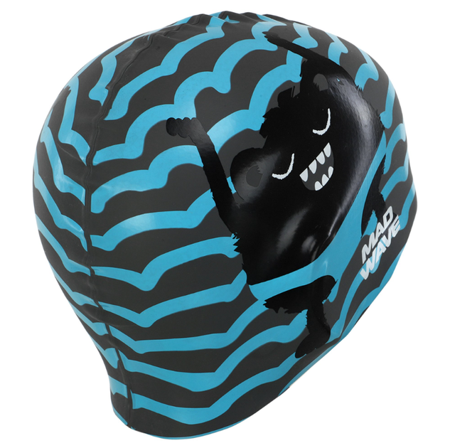 Шапочка для плавання дитяча YAR-SPORT Junior MONSTER M057309 (силікон, блакитний) - изображение 6