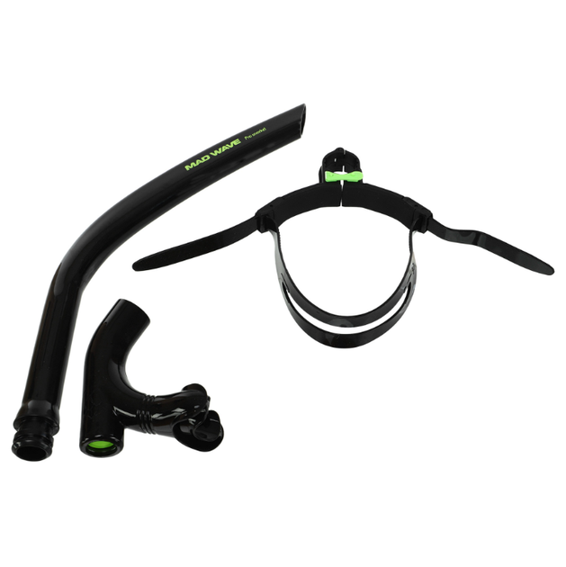 Трубка для плавання YAR-SPORT PRO SNORKEL M077301 (полікарбонат, силікон, чорний) - изображение 4
