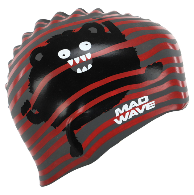 Шапочка для плавання дитяча YAR-SPORT Junior MONSTER M057309 (силікон, червоний) - Фото 5 Шапочка для плавання дитяча YAR-SPORT Junior MONSTER M057309 (силікон, червоний) - изображение 5