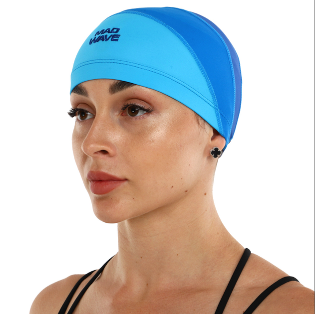 Шапочка для плавання на довге волосся YAR-SPORT LONG HAIRS JUNIOR M052102 (нейлон, лайкра, синій) - изображение 7