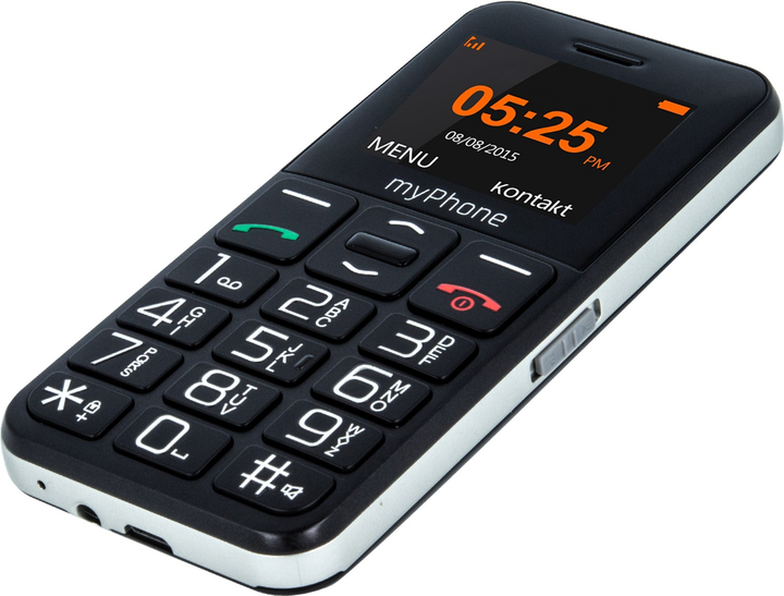 Telefon komórkowy MyPhone Halo Easy PL, EN Black (TEL000347) - obraz 3