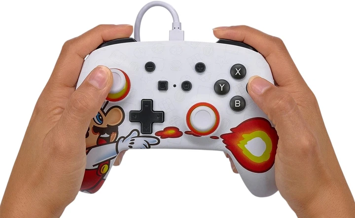 Контролер PowerA Enhanced Nintendo Switch Fireball Mario (0617885028656) - зображення 9