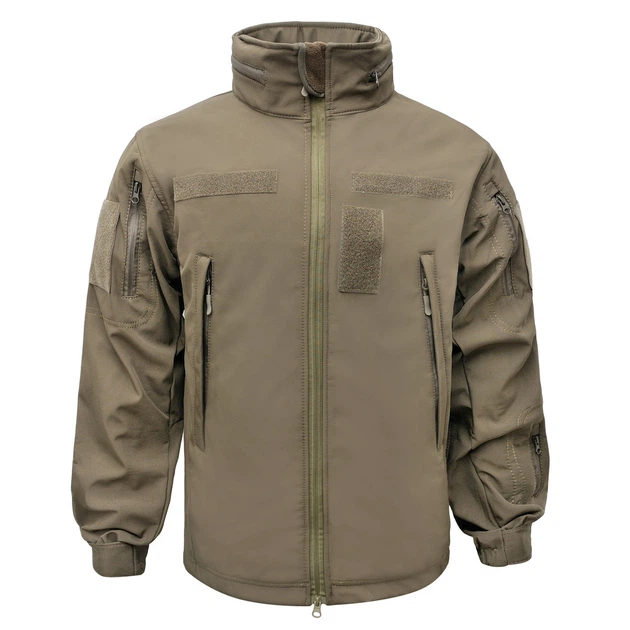 Демісезонна тактична куртка WinTac Soft Shell Stalker Olive M олива - изображение 3