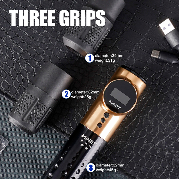 Машинка для перманентного макіяжу Mast Archer WQP-010 Golden - зображення 4
