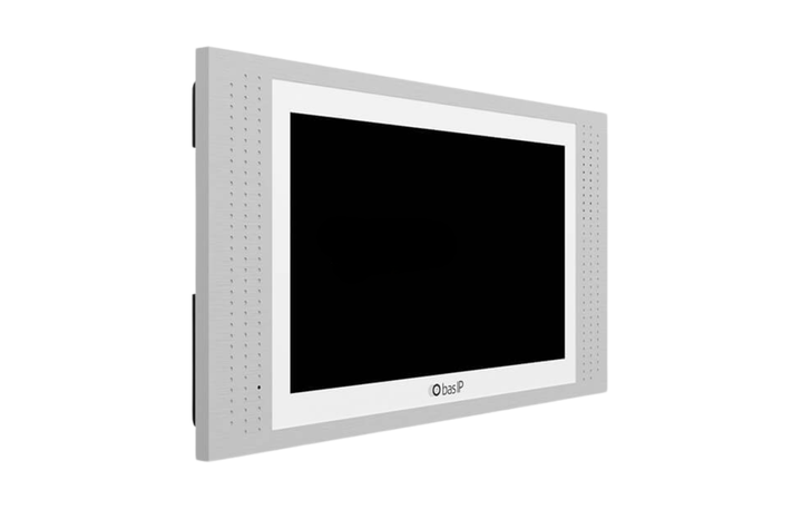 IP-відеодомофон BAS-IP AT-07 7'' IPS PoE Wi-Fi SIP Android (вбудована камера), White + Silver - зображення 2