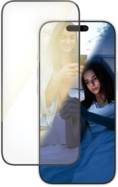 Szkło hartowane PanzerGlass EyeCare Screen Protector Ultra-Wide Fit do Apple iPhone 16 Pro Black (5715685002557) - obraz 3