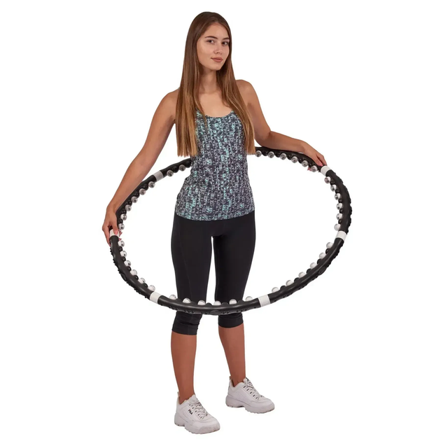 Обруч масажний хулахуп з магнітами, Massaging Hoop Exerciser (L) - Фото 4 Обруч масажний хулахуп з магнітами, Massaging Hoop Exerciser (L) - зображення 4