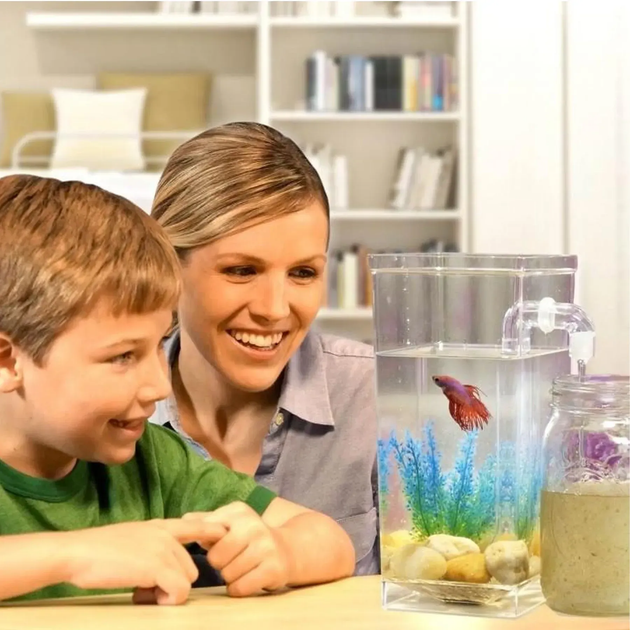 Акваріум самоочисний 2л, з LED підсвічуванням, My Fun Fish (L) - изображение 3