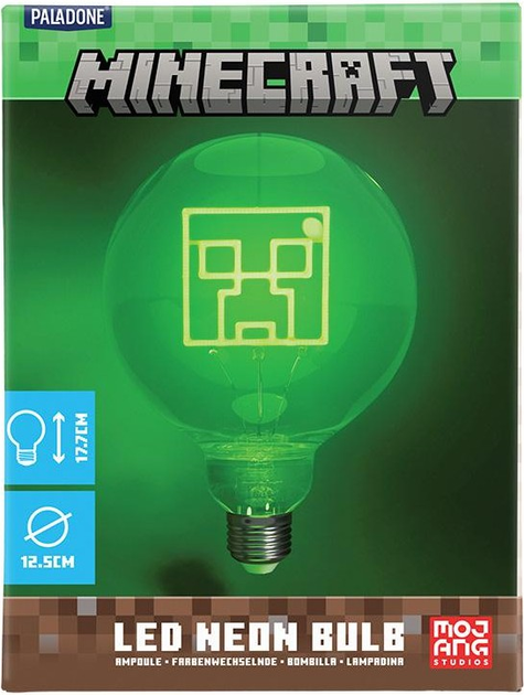 Lampka neonow Paladone Minecraft Creeper 17.7 cm (5056577746334) - obraz 3