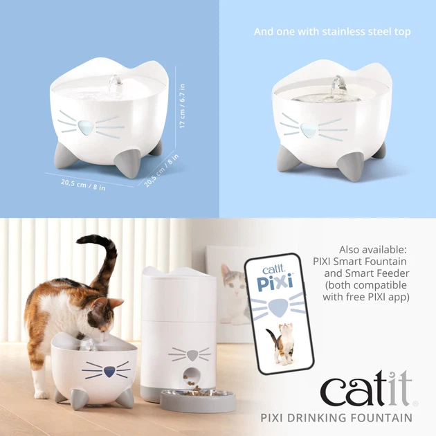 Фонтанчик для котов Catit Fountain Pixi Blue 2.5 л (0022517437179) - изображение 6